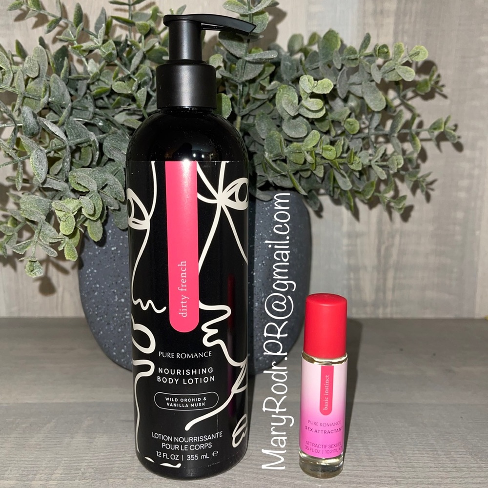 🥰 BASIC INSTINCT ROLL ON OIL + NOURISHING BODY LOTION - DIRTY FRENCH 🤭